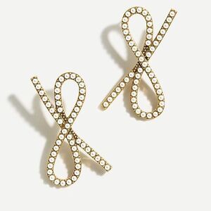 J.Crew | Pearl Bow Earrings | 1 4/5” Length